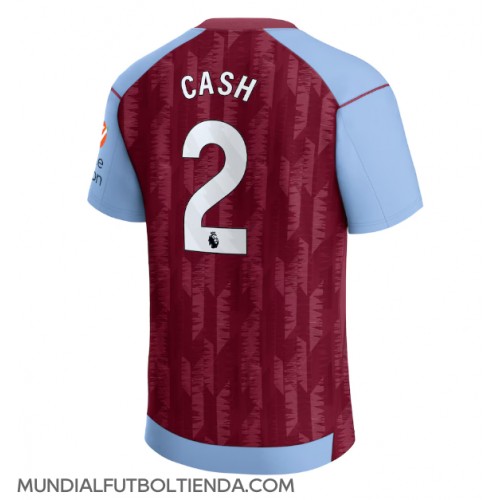 Camiseta Aston Villa Matty Cash #2 Primera Equipación Replica 2023-24 mangas cortas